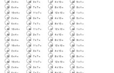 100 Multiplication Problems Printable Worksheet For Elementary pertaining to 100 Questions Multiplication Worksheets