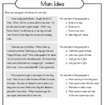 11 Main Idea Practice | School Reading, Teaching Reading, Reading With Main Idea Worksheets With Multiple Choice