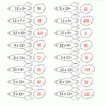 12 Times Table Regarding Multiplication Worksheets 12 Times Tables