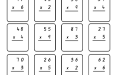 2 Digit And 1 Digit Multiplication | Smartboardingschool within Two-Digit by One-Digit Multiplication Worksheets Anchor Chart