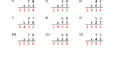 2 Digit Multiplication Worksheet with regard to Free 2 Digit Multiplication Worksheets