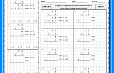 2 Digit1 Digit Partial Products Multiplication Worksheets throughout 2-Digit By 1 Digit Multiplication Worksheets