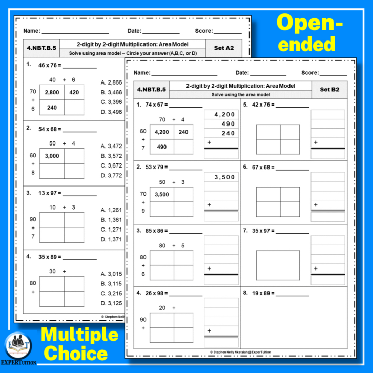 Two Digit Multiplication Worksheets Free Two Digit Multiplication Worksheets Free