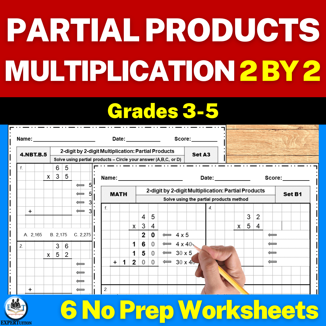 2 Digit2 Digit Partial Products Multiplication Worksheets pertaining to 2-Digit by 2-Digit Multiplication Partial Products Worksheets