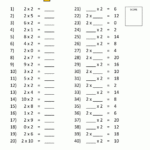 2 Times Table Worksheet Page For 2 X Multiplication Worksheets