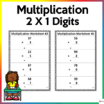 2 X 1 Multiplication Worksheets | Madeteachers For Two By One Digit Multiplication Worksheets