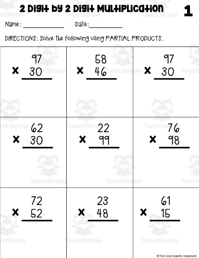 2 X 2 Multiplication Math Homework Sheets regarding X 2 Multiplication Worksheet