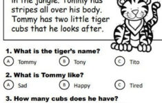 20 Reading Comprehension Stories Multiple Choice - Etsy with 2nd Grade Reading Comprehension Worksheets Multiple Choice