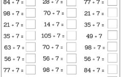 24 Printable Multiplication And Division Worksheets (1-12), Fill inside Relate Multiplication And Division Worksheet