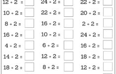 24 Printable Multiplication And Division Worksheets (1-12), Fill regarding Math Division and Multiplication Worksheets