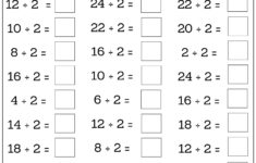 24 Printable Multiplication And Division Worksheets (1-12), Fill within Mixed Multiplication Division Worksheets