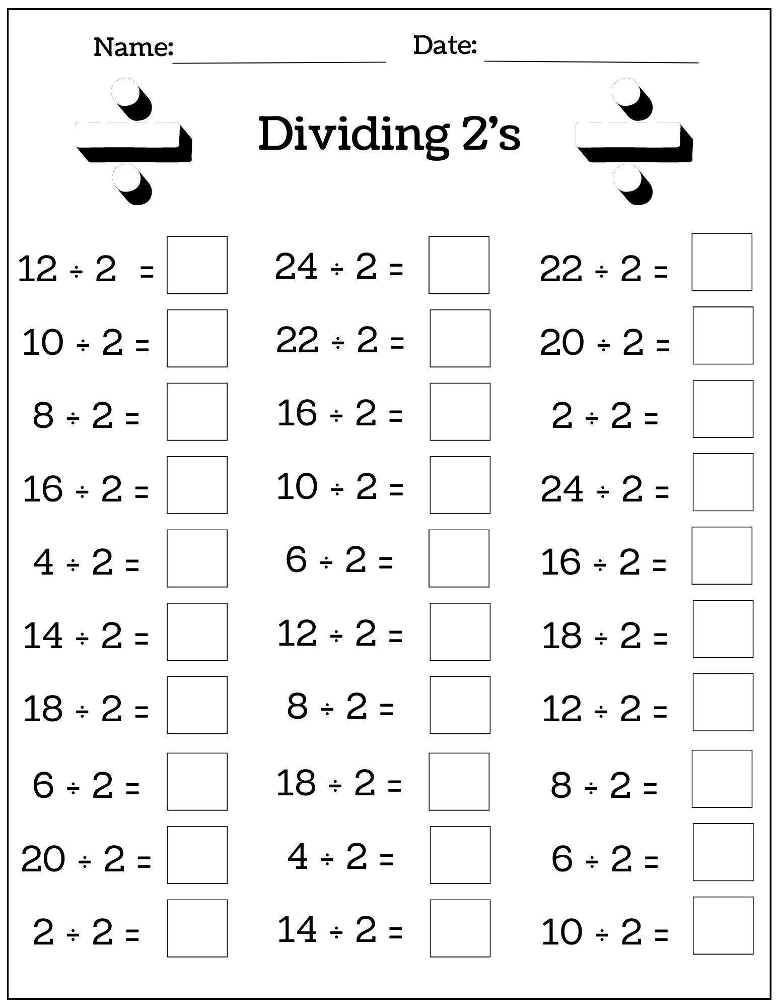 24 Printable Multiplication And Division Worksheets (1-12), Fill within Mixed Multiplication Division Worksheets