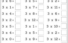 24 Printable Multiplication Worksheets, Fill In The Blanks intended for Free Basic Multiplication Worksheets