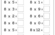 24 Printable Multiplication Worksheets, Fill In The Blanks regarding Multiplication 0 1 2 Worksheets