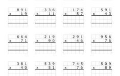 3-Digit2-Digit Multiplication Worksheets: 100 Pages (Pdf intended for Three Digit Multiplication Worksheet
