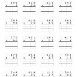3 Digit2 Digit Multiplication Worksheets: 100 Pages (Pdf Pertaining To 2 By 3 Multiplication Worksheets