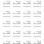 3 Digit2 Digit Multiplication Worksheets: 100 Pages (Pdf Within Multiplication Worksheets 2 Digit By 3 Digit