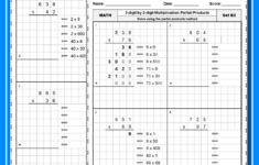 3 Digit2 Digit Partial Products Multiplication Worksheets throughout Multiplication Worksheets Three Digit by Two Digit