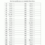 3 Times Table Regarding 3s And 4s Times Tables Worksheet