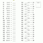 3 Times Table Worksheet Collection For Multiplication By 3&#039;s Worksheet