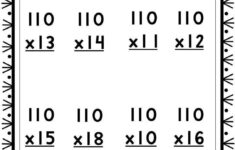 35 Printable Three Digit Multiplication Worksheets. Numbers 110-120 And  210-220. 2Nd-4Th Grade Math. - Etsy Denmark with regard to Triple Digit Multiplication Worksheets