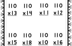35 Printable Three Digit Multiplication Worksheets. Numbers 110 inside Three Digit by Three Digit Multiplication Worksheets