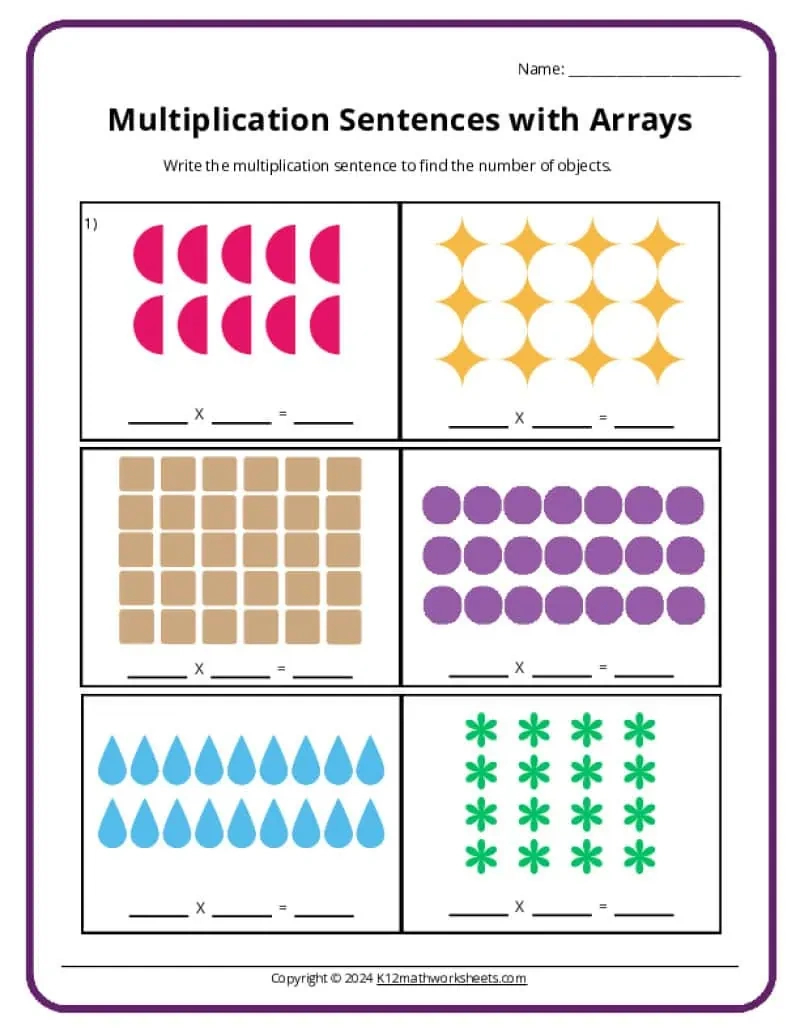 3Rd Grade Multiplication Worksheets - K12 Math Worksheets in Multiplication 3Rd Grade Math Worksheets