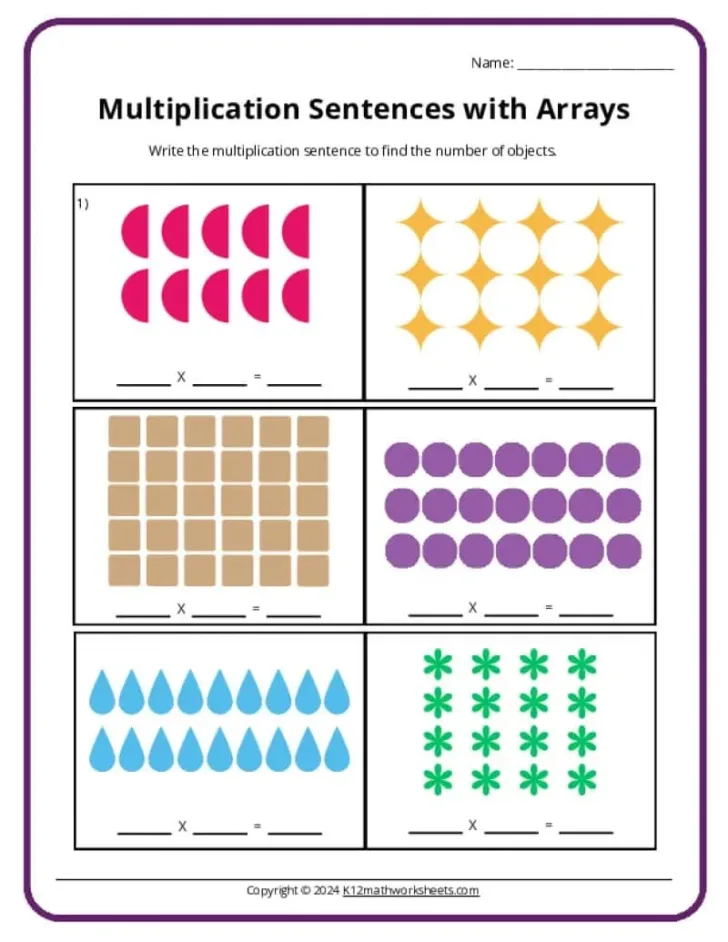 Multiplication Worksheets For Third Graders