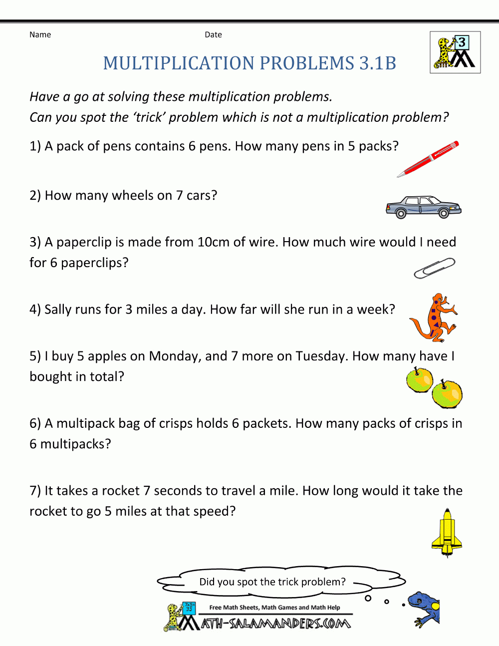 4+ 3Rd Grade Math Word Problems | Multiplication Word Problems for Multiplication Worded Problems Worksheets