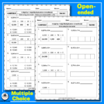 4 Digit1 Digit Area Model Multiplication Worksheets   Expertuition With Multiplication With Area Model Worksheets