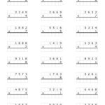 4 Digit1 Digit Multiplication For Daily Practice. Multiply In Throughout 4 Digit By 1 Digit Multiplication Worksheet
