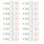 4 Times Table Intended For 4 Times Table Multiplication Worksheets