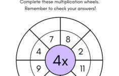 4 Times Table throughout 4&amp;#039;s Multiplication Worksheets