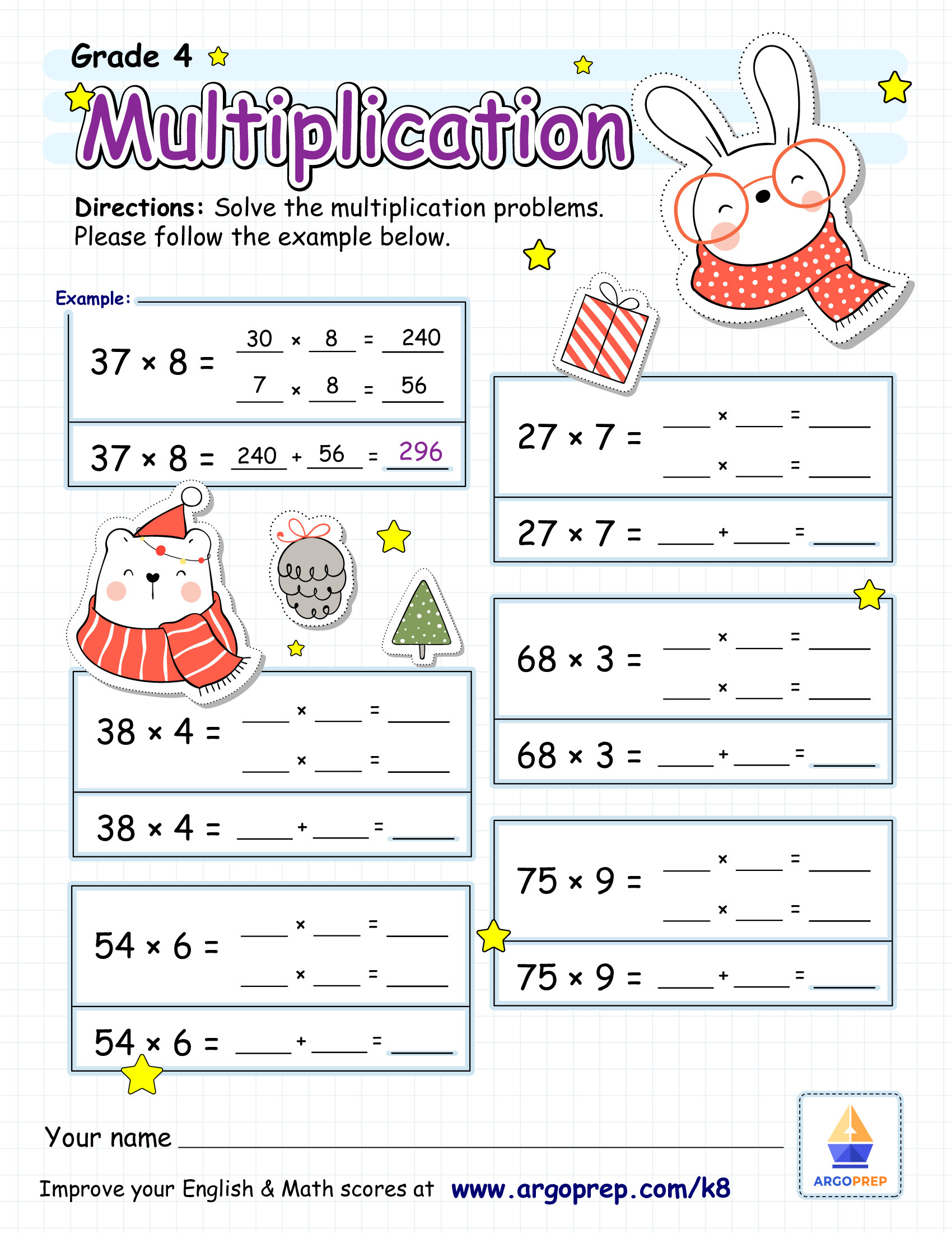 4Th Grade Common Core Multi-Digit Multiplication Worksheets For inside Common Core Multiplication Worksheets