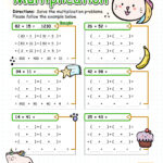 4Th Grade Multiplication Multi Digit Multiplication Worksheets For In Multiplication Worksheets 4'S