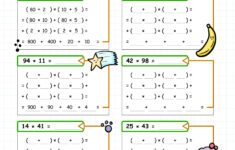 4Th Grade Multiplication Multi-Digit Multiplication Worksheets For in Multiplication Worksheets 4'S
