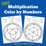 5 Free Multiplication Colornumber Worksheets   The Activity Mom Inside Color By Number Multiplication Worksheets Free