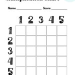5 Times Table Chart   17 Cute & Free Printables | Saturdaygift Regarding Multiplication 5S Printable