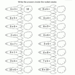 6 Times Table Inside Multiplication Of 6 Worksheets