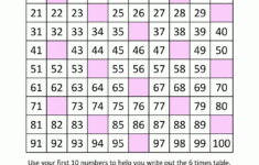 6 Times Table pertaining to 6 Multiplication Facts Worksheet