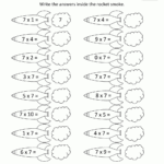 7 Times Table In Multiplication Of 7 Worksheet