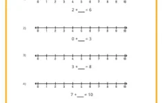 Add With Number Lines - K12 Math Worksheets inside Multiplication With Number Lines Worksheet