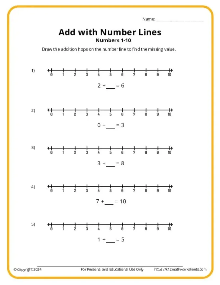 Multiplication with Number Lines Worksheet Multiplication with Number Lines Worksheet