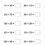 Adding Mulitples Of 10 To A 2 Digit Number (10 Questions) | 1St Regarding Multiples Of 10 Worksheet