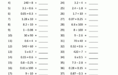 Addition Subtraction Multiplication Division Worksheets in Addition Subtraction Multiplication Division Worksheet