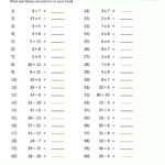 Addition Subtraction Multiplication Division Worksheets With Addition Subtraction Multiplication Division Of Integers Worksheets