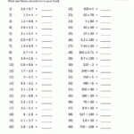 Addition Subtraction Multiplication Division Worksheets With Regard To Addition Multiplication And Subtraction Worksheets