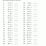 Addition Subtraction Multiplication Division Worksheets Within Addition To Multiplication Worksheets