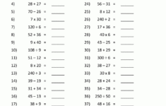 Addition Subtraction Multiplication Division Worksheets within Addition To Multiplication Worksheets