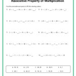 Associative Property Of Multiplication Worksheets For Associative Property Multiplication Worksheet